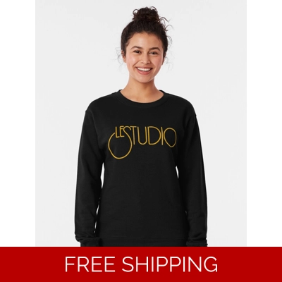 Le Studio Pullover Sweatshirt Gold Logo